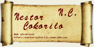 Nestor Čokorilo vizit kartica